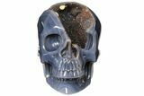 Hollow Carved Agate Geode Skull - Incredible! (Sale Price) #127600-1